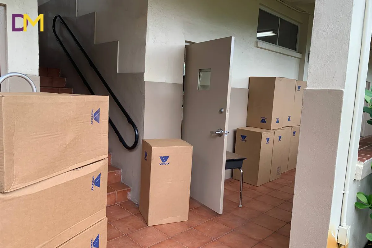 Packed Boxes Ready for Loading Doral Moving Packed Boxes Ready for Loading